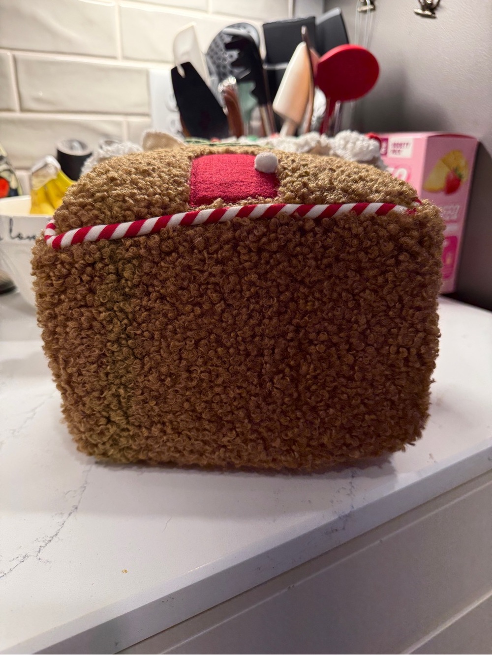 Pottery Barn Decorated Gingerbread House Pillow - Picture 9 of 10